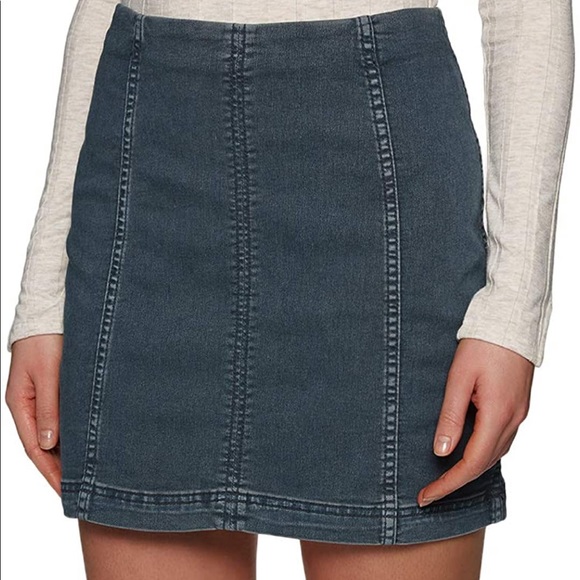 Free People Dresses & Skirts - SOLD ✂️NWT Free People Modern Femme Denim Mini Skirt Size 4